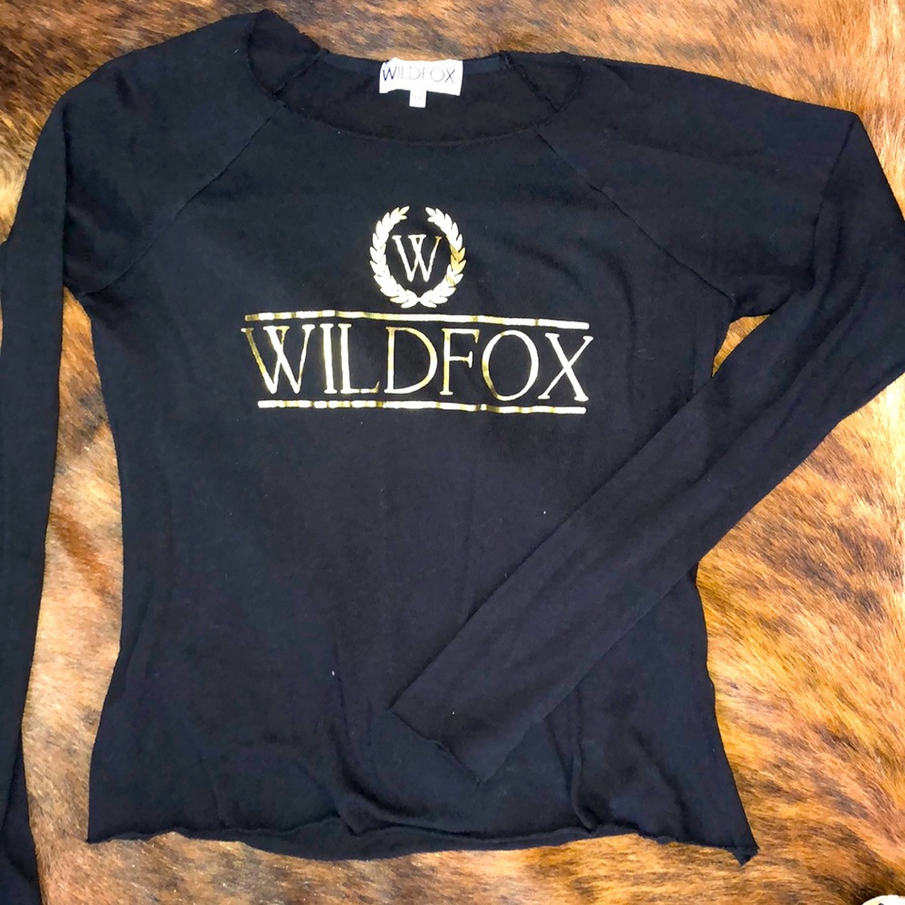 Wildfox Black and Gold Sweater